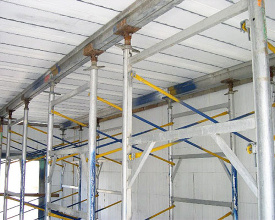 Installing Insul-Deck Concrete Deck Forming System - Step 1: Setup Insul-Deck ICF and Instal Shoring | Green Harbor Building Systems GA