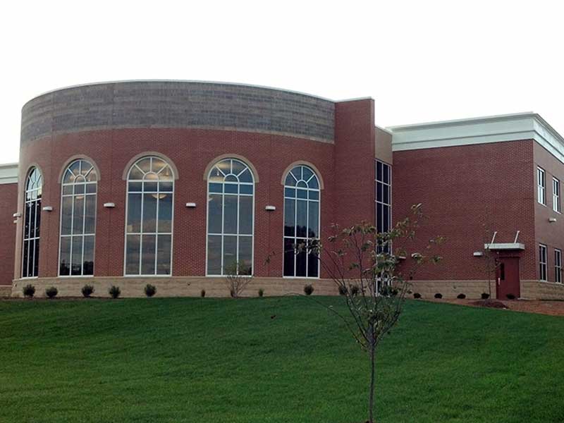 High School Rebuilt after Hurricane Katrina in LA with Quad-Deck - school interior finished